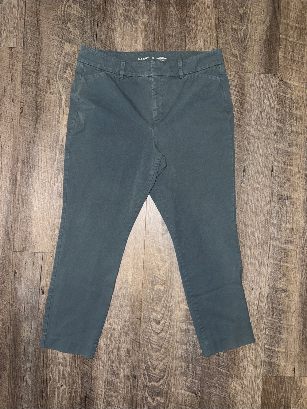 Old Navy Women's Ankle Crop Pants in Dark Teal